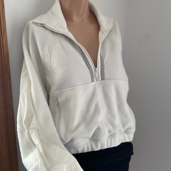 23”PTP Free People Movement fleece 1/2zip sweater sweatshirt top - Picture 2 of 9